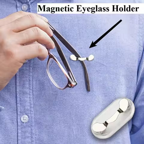1/3pcs Magnetic Glasses Holder Glasses Holder That Can Be Clipped Onto Clothes Magnetic Eyeglass Clip Can Store Work Badges https://tinyurl.com/29z8eqry