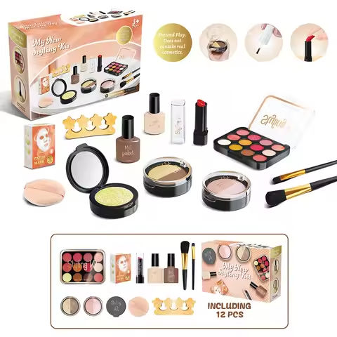 Kids Toys Simulation Cosmetics Set Pretend Play Makeup Toys For Girls Play House Simulation Make up Educational Toys Gifts https://tinyurl.com/27cres5a