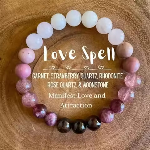 OAIITE Rose Quartz Bracelet Women Love Spell Manifesting Attractive Bracelet Fashion Natural Amethyst Beautiful Handmade Gift https://tinyurl.com/22thavnn