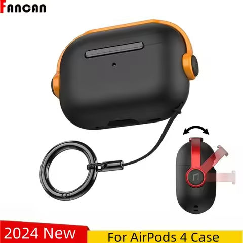For AirPods 4th Generation 2024 Music Headset Earphone Protector Cover with Secure Lock&Keychain For AirPod 4 AirPods Pro 2 Case https://tinyurl.com/2db8mncu