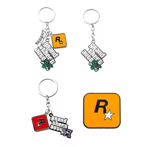 Game PS4 GTA5 Keychain GTA V Grand Theft Auto 5 Star Muti Pendant Keyring For Men Fashion Key Holder Jewelry https://tinyurl.com/29gh4s7m