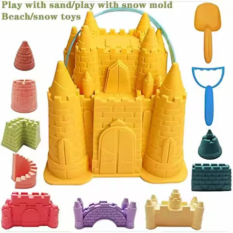 2024 New Beach Sand Toys Set Creative Children’s Pyramid Castle Sand Mold Fun Outdoor Games Beach Accessories for Boys Girls https://tinyurl.com/28v8smt9
