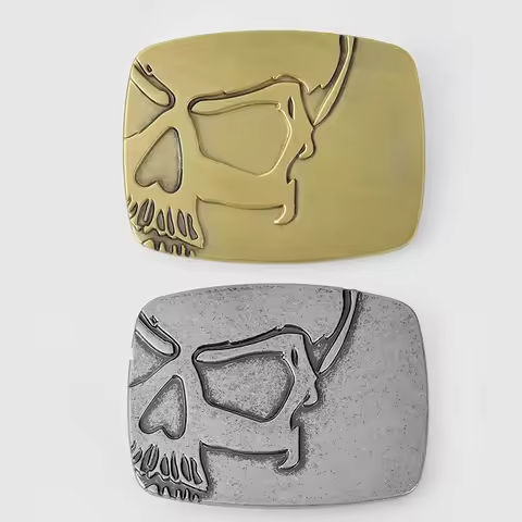 Zinc alloy skull western style belt buckle https://tinyurl.com/2bdktwmo
