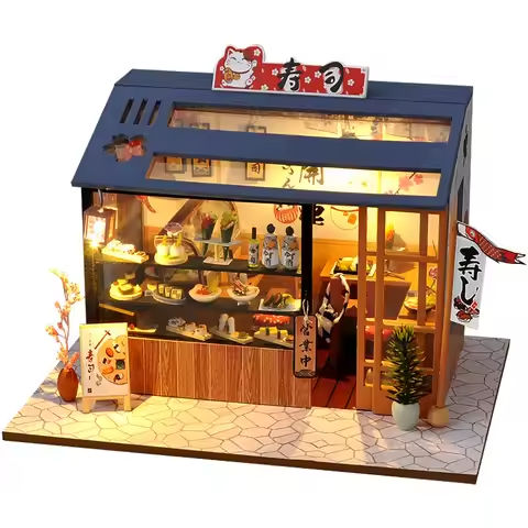Casa Diy Dollhouse miniatures Tiny House Doll Houses miniaturas maison sylvanian casas de muñecas For Children Birthday Gifts https://tinyurl.com/2axc76t7
