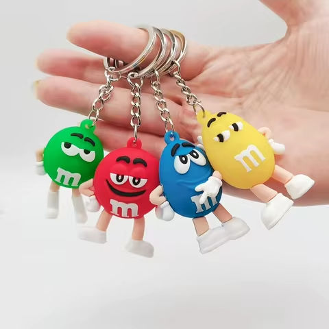 Cartoon Chocolate Bean Keychain Resin Doll Couple Key Chain Men’s and Women’s Jewelry Bag Pendant Children Lovely Keychain https://tinyurl.com/23k3fk37