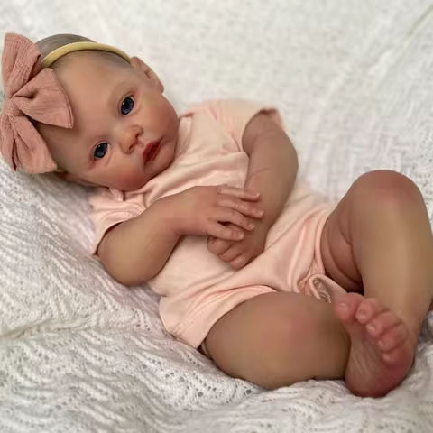 NPK 18inch Reborn Baby Doll Meadow Soft Body 100% handmade 3D Skin with Visbile Veins Collectible Art Doll Christmas Gift https://tinyurl.com/2bszssmx