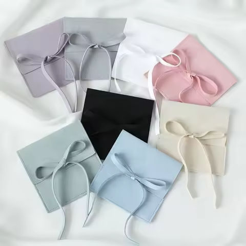 10pcs Microfiber Jewelry Pouch Velvet Jewelry Small Envelope Bag with Rope Jewelry Packaging Pouch Wedding Favors Gift Party Bag https://tinyurl.com/2cjsp9y9
