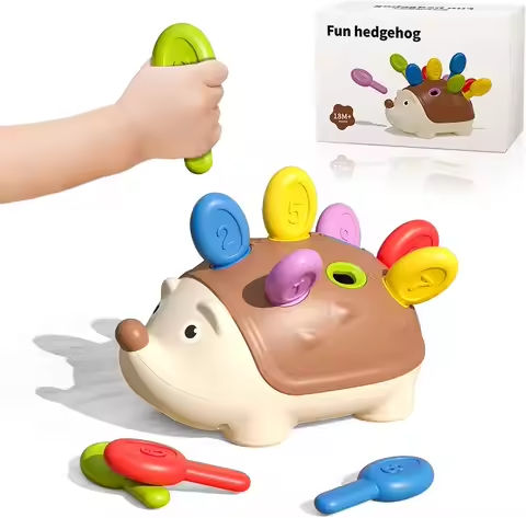 Hedgehog Montessori Educational Toy Fine Motor Toys for Toddlers Learning Counting & Training Develop Concentration Sensory Gift https://tinyurl.com/23c8ow3l