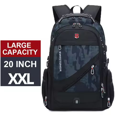 Waterproof Backpacks USB Charging School Bag Anti-theft Men Backpack Fit 20 Inch Laptop Travel Backpack Mochila High Capacity https://tinyurl.com/28dzjuql