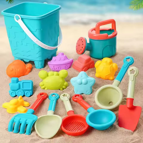 Summer Beach Set Toys For Kids Digging Sand Plastic Bucket Watering Bottle Shovels Children Beach Water Game Toys Tools https://tinyurl.com/229vlqyd