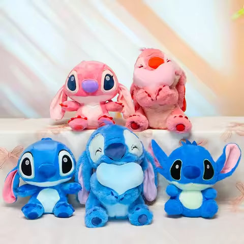 30cm Kawaii Anime Lilo & Stitch Disney Movie Figures Doll Stitch Angel Plush Toys Soft Stuffed Cute Cartoon Dolls Gift For Kids https://tinyurl.com/26qxgw3k