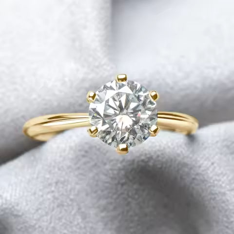 D Color Moissanite S925 Silver 18K Gold Plated Engagement Ring – Valentine’s Gift for He https://tinyurl.com/24ocjftw