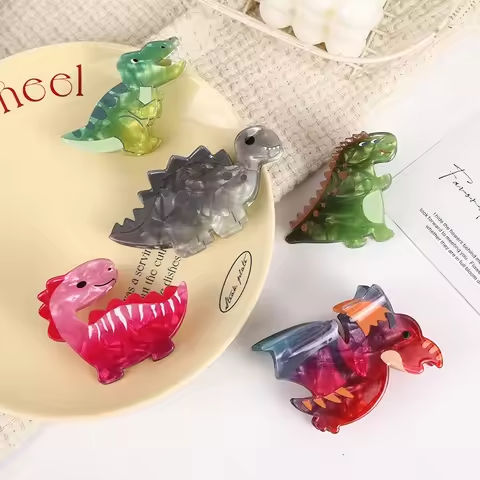 Cartoon Cute Creativity Animal Dinosaur Acrylic Hair Claw For Women Girl Trendy Funny Hair Clip Headwear Hair Accessories https://tinyurl.com/25cwx5hw
