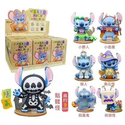 Miniso Stitch Blind Box Garage Kit Cute Cartoon Doll Toy Desktop Ornament Kawaii Fashion Room Decoration Holiday Gifts https://tinyurl.com/2dgfdmcc