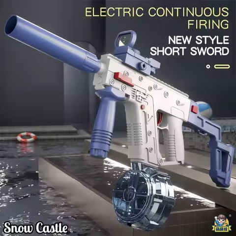 Electric Water Gun, Automatic Squirt Guns Water Pistol Large CapacityBattery-Powered Squirt Toy , Long Distance Shooting Toy https://tinyurl.com/2d4w85lk