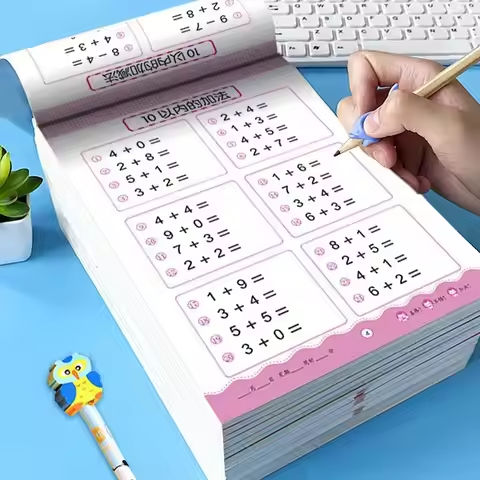 Book of Learning Math Children’s Addition and Subtraction Students Handwriting Preschool Mathematics Exercise Books https://tinyurl.com/2yq5dqze