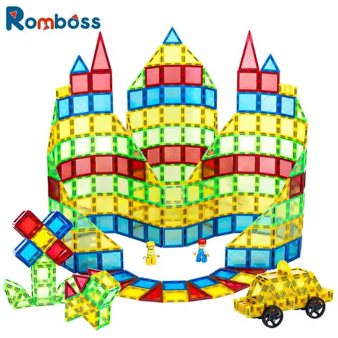Romboss Magnetic Building Blocks Set Magnetic Sheet Construction Building Puzzle Tiles Boys Girls Children Montessori Toys Gifts https://tinyurl.com/2939yfw2