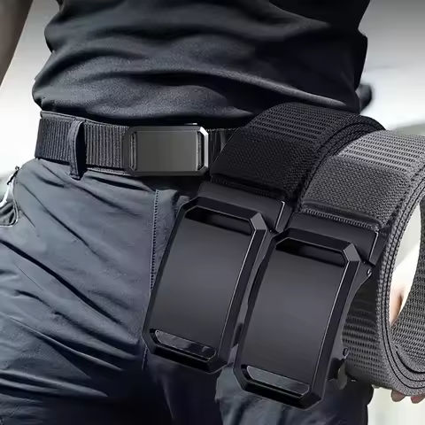 New Automatic Buckle Belt, Canvas Tactical Workwear Casual Outdoor Military Training Pants Belt For Men https://tinyurl.com/22ltbh9e