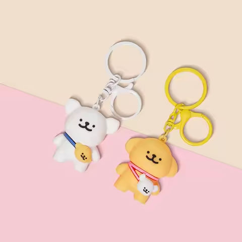 Backpack puppy, cute couple, best friend, best friend pendant, car keychain, cartoon doll, doll pendant https://tinyurl.com/29eu25lm