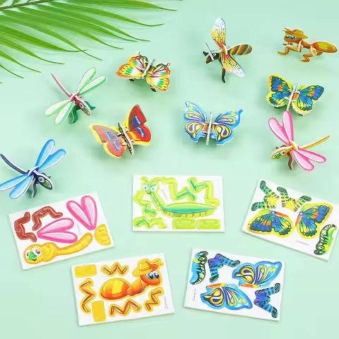 12-24pcs/bag 3D Animals Foam Puzzle Educational Toys for Kids Birthday Party Favor Guest Gift Classroom Rewards Goodie Fillers https://tinyurl.com/265sa9sh