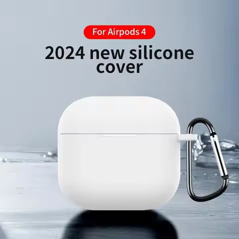 Silicone Protective Case Shockproof Earphone Case Cover with Carabiner Protective Shell Skin Box for Airpods 4 (2024) Case Cover https://tinyurl.com/2b2l7ycy