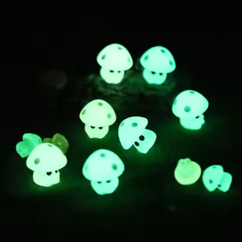 5-20PCS Mini Mushroom Elf Moss Microlandscape Decoration Miniature Luminous Mushrooms Fairy Garden Accessories Home DIY Decor https://tinyurl.com/23xvv8eg