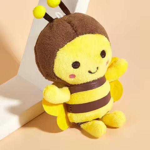 12cm Bee Festival Plush Doll Animation Bee Festival Activity Decoration Gift Cute Plush Small Pendant Plush Bee Doll Bag Pendant https://tinyurl.com/23rutgxu