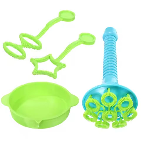 Big Bubble Wands Set 8 Hole Bubble Blower Set Creative Trumpet Shaped Bubble Maker with Tray Summer Party Favors Outdoor Toys https://tinyurl.com/2y7fjefw