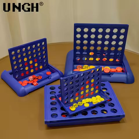 UNGH Foldable Connect 4 in A Line Board Game Classic Party Bingo Chess Family Game Toy Educational Toy for Kids Children https://tinyurl.com/23yn525x