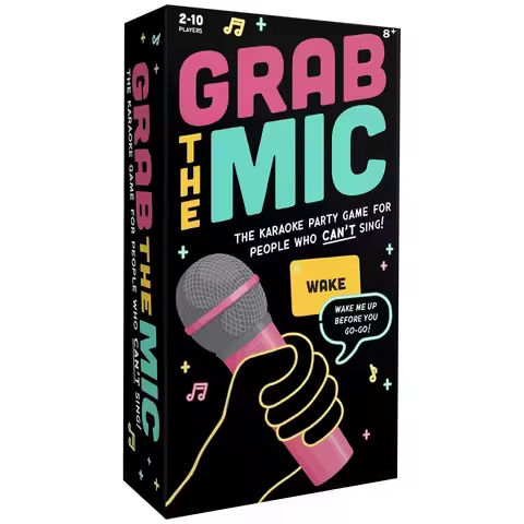 Exciting The Mic-8+ Year Olds, 2-10 Players – Board Game For Bad Singers – 250 Lyric Cards For Fun Hilarious Games Night 2025 https://tinyurl.com/28kjs4ss
