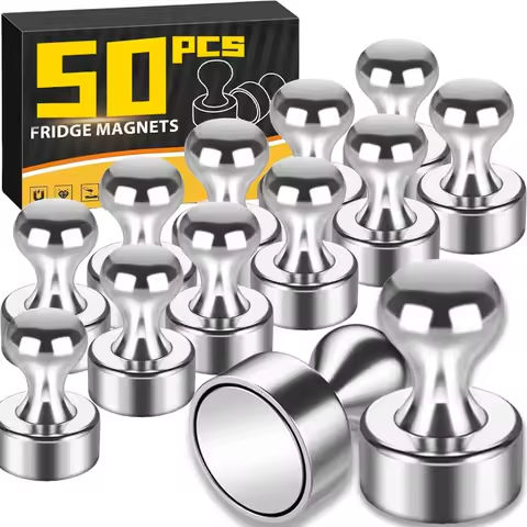 1-50Pcs Metal Magnetic Pins Portable Magnetic Thumbtacks for Whiteboard Cone Strong Magnets Fridge Pushpin Home Storage Tools https://tinyurl.com/2a2wjcza