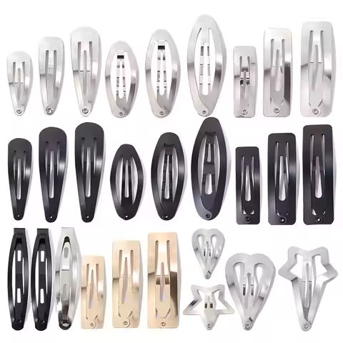 10/20/30pcs/set Women Silver Gold Black Waterdrop Shape Basic Alloy Hair Clips BB hairpins Barrettes Fashion Hair Accessories https://tinyurl.com/2cfbbudb