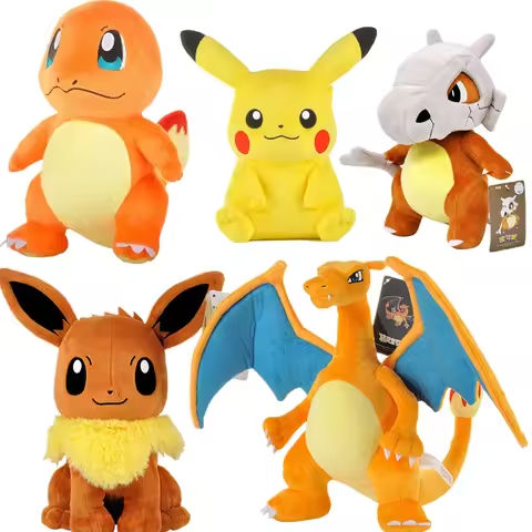 Pokémon Plush Doll Pikachued Bulbasaur Jigglypuff Lapras Eevee Anime Pokemoned Stuffed Toy Peluche Plush Doll Gift for Kid https://tinyurl.com/25boq3yy