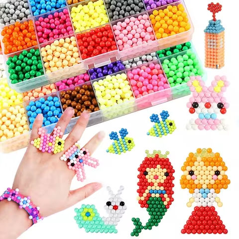 Magical Water Sticky Beads Toy Set DIY Handmade Children Water Spray Magic Crystal Beads Puzzle Craft Kits Kids Educational Toys https://tinyurl.com/25efcz25