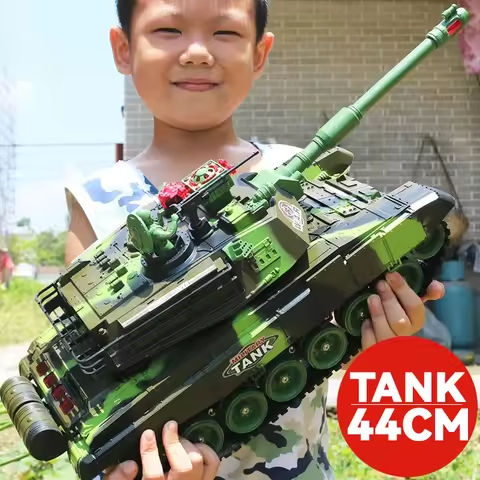 54CM Large Rc Tank Remote Control Tank 2.4G Military Vehicles Battle Fight Launch Off-Road Crawler Electric Toys for Kids Gift https://tinyurl.com/27zmdeaj