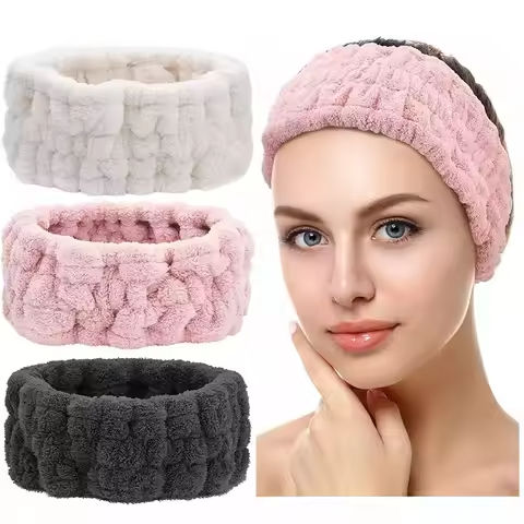 Face Wash Headband Makeup Single Circle Coral Velvet Hair Cover Sports Yoga Hair Accessory For Women https://tinyurl.com/29ky2vjl