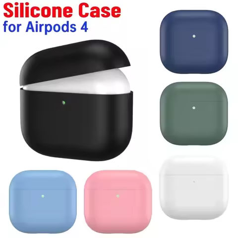 Silicone Case for Airpods 4 (2024) Earphone Case Shockproof Full Body Protective Cover Anti-drop Wireless BT Earphone Case Cover https://tinyurl.com/2d6274z5