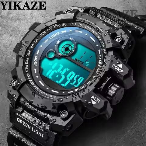 YIKAZE Men’s LED Digital Watches 50mm Big Size Waterproof Men Sport Watch Date Army Military Clock Electronic Wristwatch for man https://tinyurl.com/279yvbk8