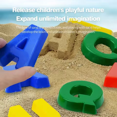 Toys for Learning Letters | Beach Sand Molds | Educational Beach Toys Letter Sand Molds 26 Pieces Beach Toy Set, Random Colors https://tinyurl.com/23u8pma5