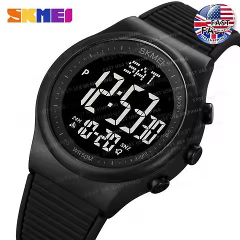 SKMEI Top Brand Fashion Back Light Digital Sports Watches Clock For Men 5Bar Waterproof Countdown Wristwatches Male reloj hombre https://tinyurl.com/2a7cz7fz