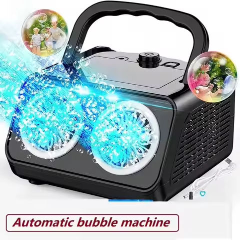 Electric Stage Bubble Machine Gift Handheld Multi hole Fully Automatic One Click Bubble Blowing Outdoor Toy https://tinyurl.com/266d8evp