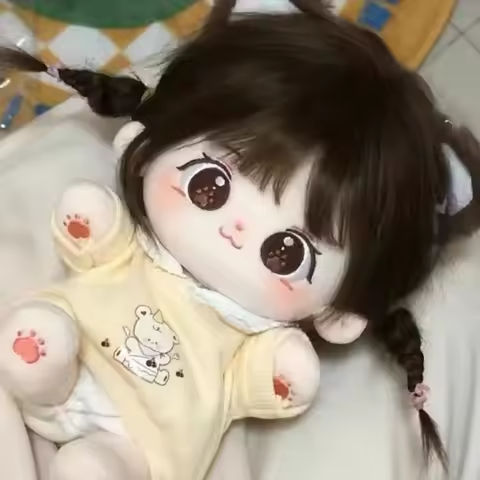 20cm Miaomiao Cotton Doll Stock Interchangeable Baby Clothes Plush Doll Dress Up Cospslay Anime Figure Children Girl Toys https://tinyurl.com/2do5gk7z
