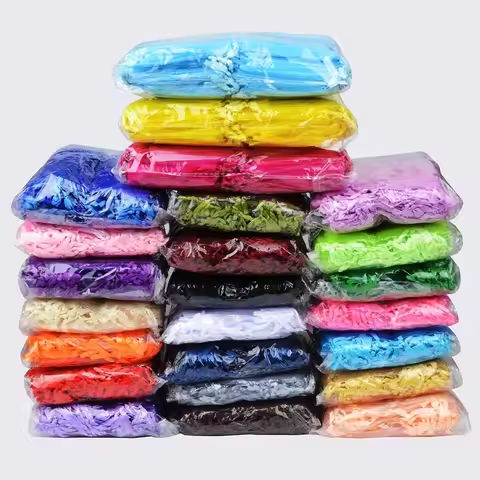 100pcs/lot 7*9 9*12 10*15 13*18cm Organza Bags Wedding Party Packaging Gift Bag Jewelry Bags Drawable Pouches Wholesale https://tinyurl.com/2ag6qsb6