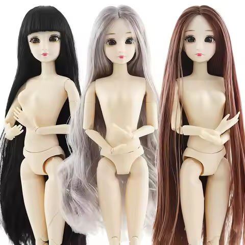 30cm Doll Toys for Girls 1/6 BJD Dolls Body Make-up 3D Eyes Beautiful Princess Baby Girl Dolls Plastic DIY Toy for Girls https://tinyurl.com/2y2bj4t5