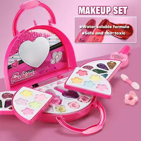 Princess Make Up Bag Play House Toy Girls, Eye Shadow Makeup Cosmetics Box, Birthday Christmas Gift for Kids Party Cosplay https://tinyurl.com/2yn75trb