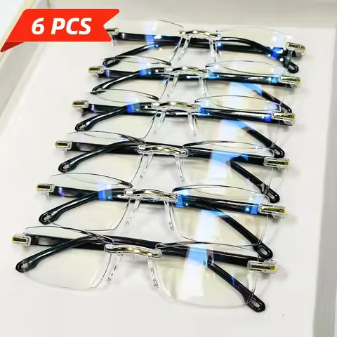 6PCS High Hardness Anti-blue High Quality Reading Glasses Ultra Light Far Sight Goggle To +4.0 Unisex Eye Protection Glasses https://tinyurl.com/28mkw83q