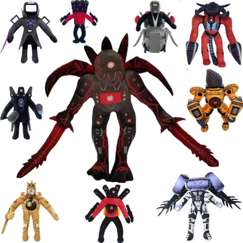 Skibidi Toilet Plush Toy Titans Drill Man Cameraman Tv Man Woman Speakerman Clock Speaker Man Plush Doll Soft Toy Stuffed Animal https://tinyurl.com/23w6t5ee