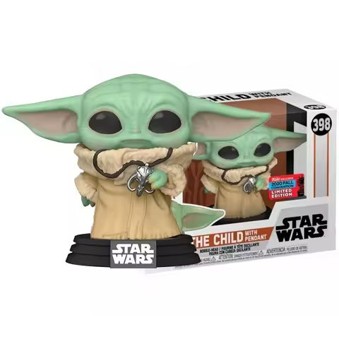 Movie STARWARS The Child With Pendant Yodas #398 Vinyl Action Figure Collection Model Toys FunkoSeries For Children Xmas Gift https://tinyurl.com/2c7ro6ed