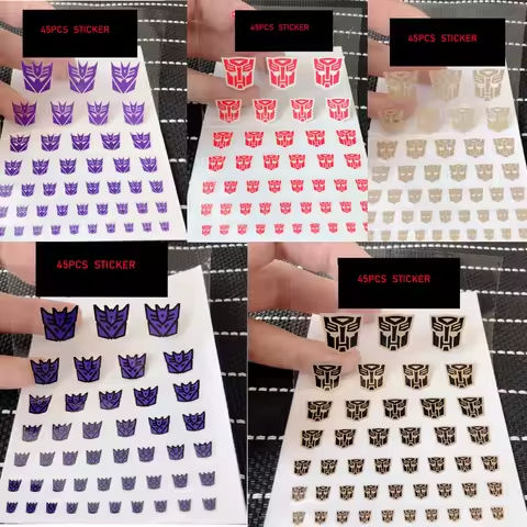 IN STOCK  45pcs Transformation robot toys G1 sticker Symbol Decal for Custom DIY Toys Accessories Decoration https://tinyurl.com/228pmhdg