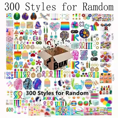 10-100pcs Random Fidget Toys Mystery Gifts Pack Surprise bag Fidget Set Antistress Relief Toys for kids party christmas https://tinyurl.com/25h93lvh